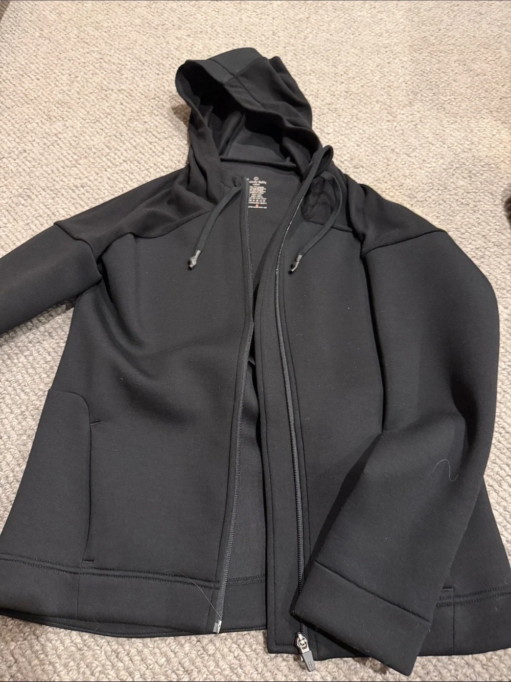 Women’s Sweaty Betty Black Hooded Zip Jacket